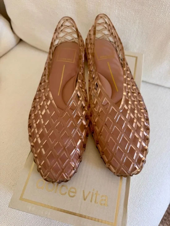 Dolce Vita Jam Mocha Jelly Flats - Picture 4 of 10